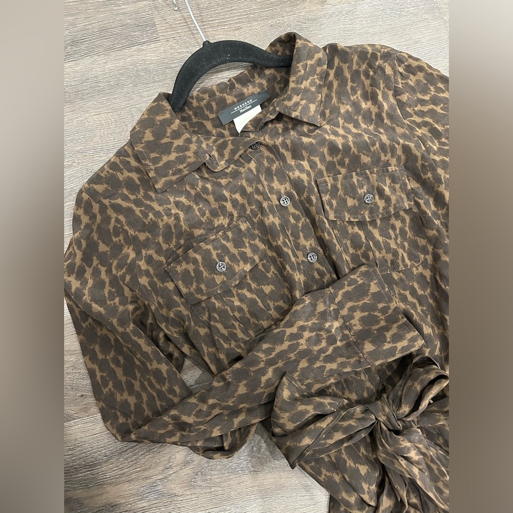 MaxMara weekend leopard print silk dress